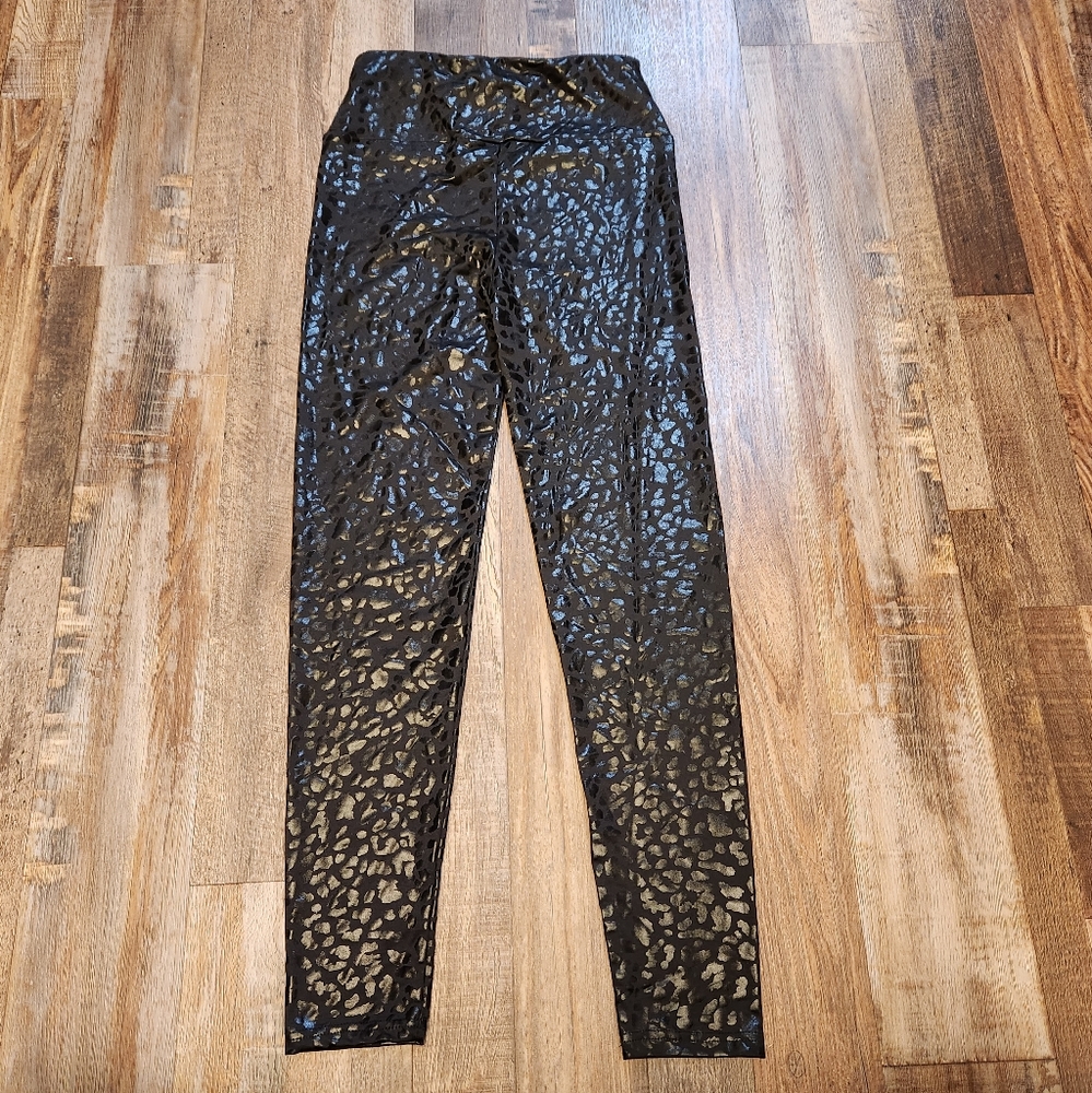 Black Leopard Print Leggings